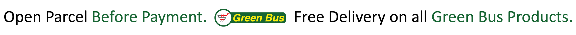 Free Delivery Green Bus