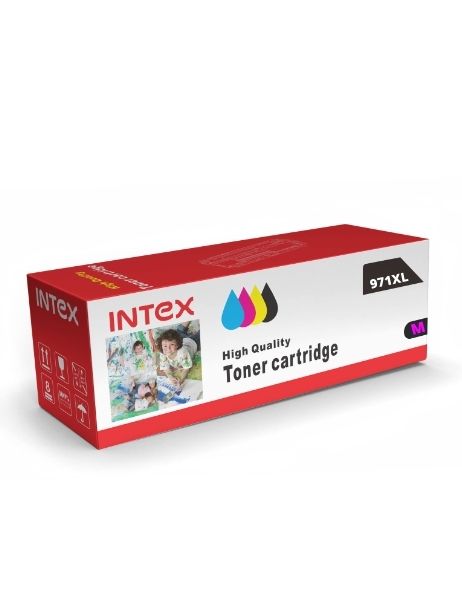 INTEX Toner Cartridge 971XL Magenta Compatible for HP Officejet Pro X576dw X451dn X451dw X476dw X476dn X551dw Printers