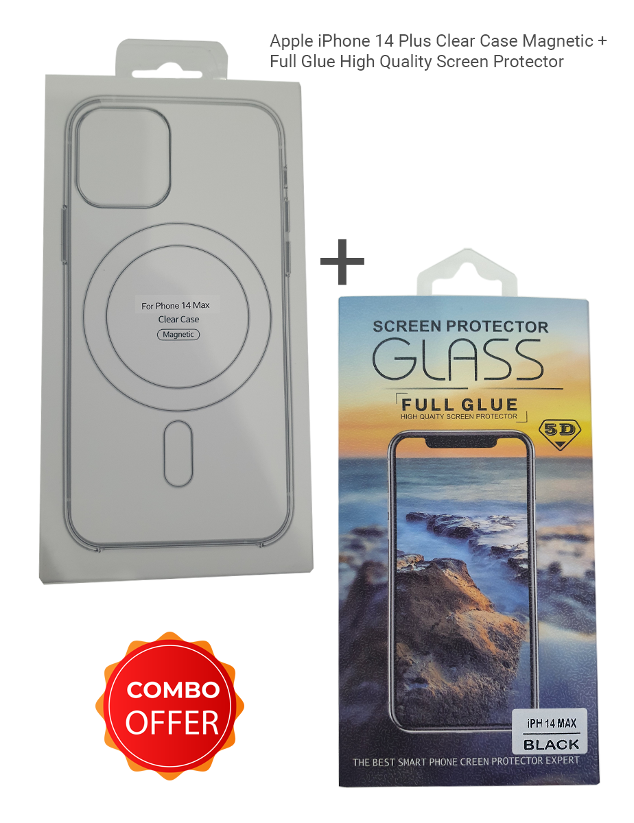 Intex-Screen Protector + Back Case Cover for iPhone 14 Series Combo Offer