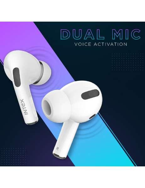 INTEX Air Studs Alpha, Bluetooth Earbuds with Up to 24 hours playtime, Wireless Charging - eDubaiCart