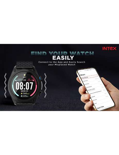 INTEX FitRist Active Smart Watch, Fitness Tracker, Call Function With 45 Days Backup - eDubaiCart