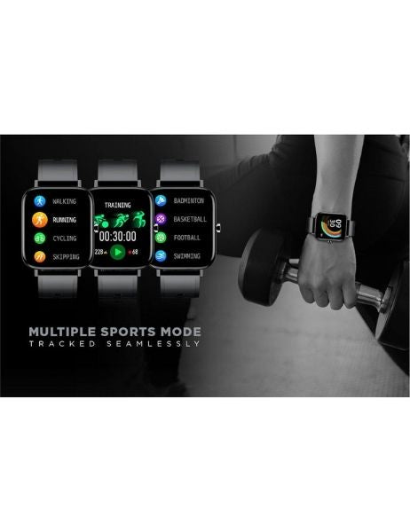 INTEX FitRist Style Smart Watch- Glaze Black