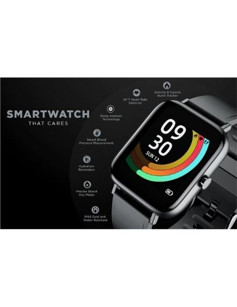 INTEX FitRist Style Smart Watch- Glaze Black