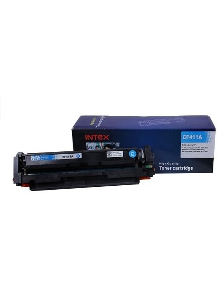 INTEX CF411A Laser Toner Cartridge Compatible with Hp Laserjet MFP M477fdn MFP M477fnw Pro M452dn Pro M452nw Pro MFP M377dw Pro MFP M477fdn Pro MFP M477fdw (Cyan)